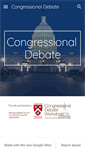 Mobile Screenshot of congressionaldebate.org