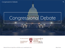 Tablet Screenshot of congressionaldebate.org